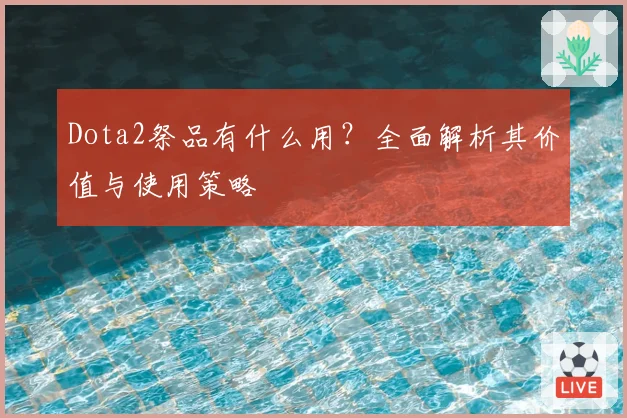 Dota2祭品有什么用?全面解析其价值与使用策略